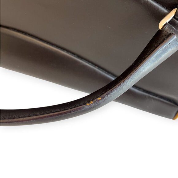 Authentic Prada East-West Doctor's Dark Brown Leather Top Handle Bag - Picture 14 of 16
